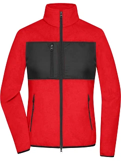 JN Dámská fleecová bunda 02. red/black model 22538397 - Daiber