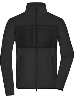 JN Pánská fleecová bunda 02. black/black model 22538411 - Daiber