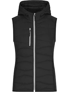 JN Dámská strečová fleecová vesta 02. black/black model 22414896 - Daiber