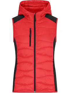 JN Dámská strečová fleecová vesta 02. red/black model 22414903 - Daiber