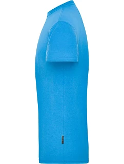 Daiber JN 1808 Pánské pracovní tričko z bio bavlny - Solid 02.1808 aqua