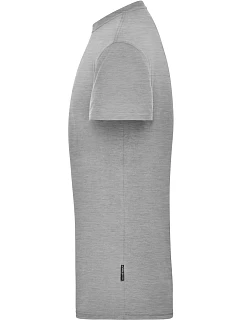 Daiber JN 1808 Pánské pracovní tričko z bio bavlny - Solid 02.1808 grey heather