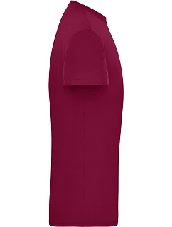 Daiber JN 1808 Pánské pracovní tričko z bio bavlny - Solid 02.1808 wine