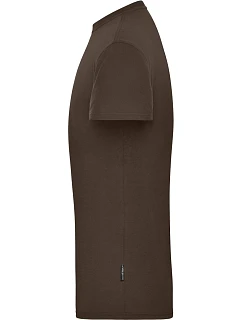 Daiber JN 1808 Pánské pracovní tričko z bio bavlny - Solid 02.1808 brown