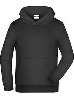 JN Dětská mikina s kapucí 02. black model 22413995 - Daiber