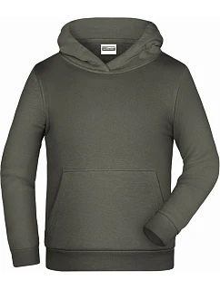 JN Dětská mikina s kapucí 02. dark grey model 22414009 - Daiber