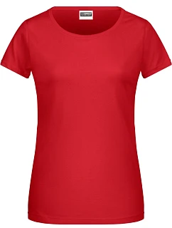 8007 Dámské tričko z bio bavlny model 22415470 red - Daiber