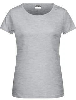8007 Dámské tričko z bio bavlny model 22415375 grey heather - Daiber