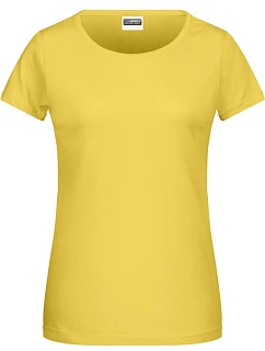 8007 Dámské tričko z bio bavlny model 22415439 yellow - Daiber