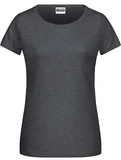 8007 Dámské tričko z bio bavlny model 22415368 black heather - Daiber