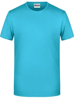 8008 Pánské tričko z bio bavlny model 22438085 turquoise - Daiber
