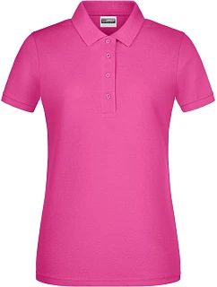 Dámské piqué polo z bio bavlny 02. pink model 22534240 - Daiber