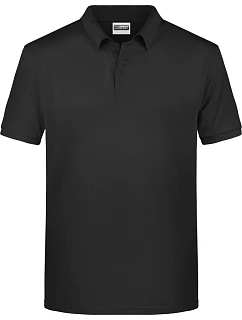 Pánské piqué polo z bio bavlny 02. black model 22437772 - Daiber