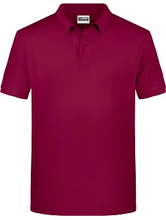 Pánské piqué polo z bio bavlny 02. wine model 22437848 - Daiber
