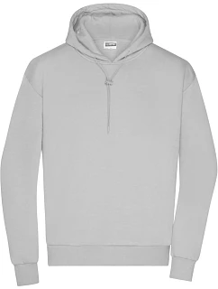 Pánská mikina s kapucí 02. soft grey model 22534501 - Daiber