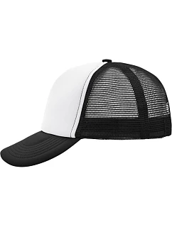 Daiber MB 70 5 panelová polyesterová síťovaná kšiltovka 03.0070 white/black