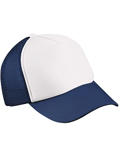 MB Dětská 5 panelová síťovaná kšiltovka 03.00 white/navy model 22503995 - Daiber