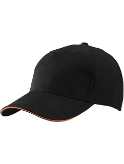 MB 5 panelová sandwich kšiltovka 03. black/orange model 22495794 - Daiber