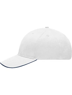 MB  6 panelová sandwich kšiltovka 03. white/navy model 22495824 - Daiber