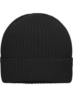 MB Pletená čepice z bio bavlny 03. black model 22446555 - Daiber