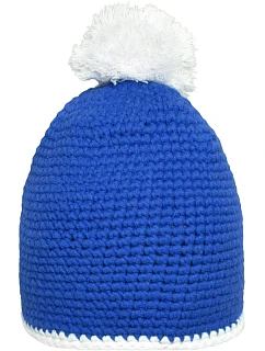 MB  čepice s lemem a bambulí 03. blue/white model 22496313 - Daiber