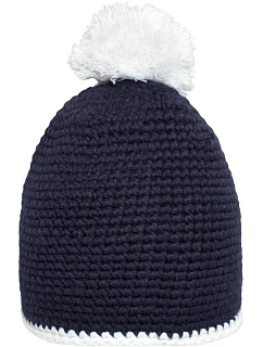 MB  čepice s lemem a bambulí 03. navy/white model 22496315 - Daiber
