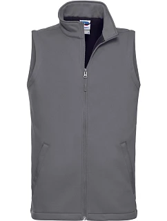 Pánská 2vrstvá smart softshellová vesta 10. convoy grey model 22462667 - Russell Athletic