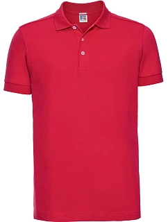 Pánské elastické piqué polo 10. classic red model 22473894 - Russell Athletic