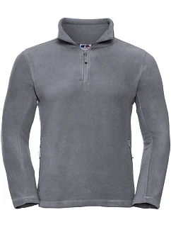 Fleecová mikina s 1/4 zipem 10. convoy grey model 22474920 - Russell Athletic