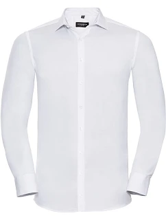 Elastická košile s dlouhým rukávem 11. white model 22473942 - Russell Athletic