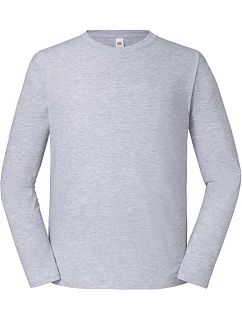 Fruit of the Loom Iconic 195 LSL Pánské tričko z těžké bavlny s dl. rukávem 16.1360 heather grey
