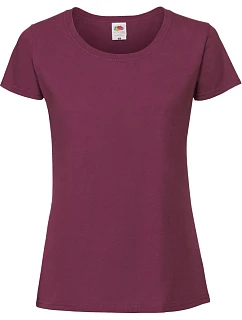 LadyFit Iconic 195 T Dámské tričko z těžké bavlny model 22431590 burgundy - Fruit of the Loom
