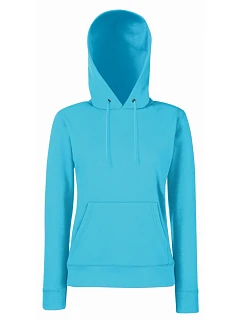 Classic LadyFit Hooded Sweat Dámská mikina s kapucí model 22536354 azure blue - Fruit of the Loom