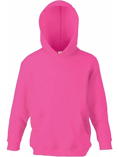 Classic Kids Hooded Sweat Dětská mikina s kapucí model 22534556 fuchsia - Fruit of the Loom