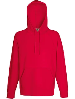 Lightweight Hooded Sweat Pánská raglánová mikina s kapucí model 22445990 red - Fruit of the Loom