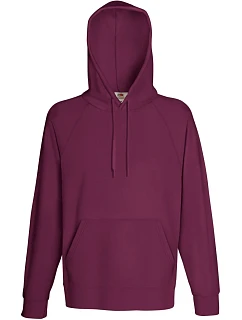Lightweight Hooded Sweat Pánská raglánová mikina s kapucí model 22445996 burgundy - Fruit of the Loom
