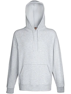 Lightweight Hooded Sweat Pánská raglánová mikina s kapucí model 22445981 heather grey - Fruit of the Loom