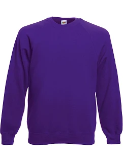 Classic Raglan Sweat mikina purple model 22537364 - Fruit of the Loom