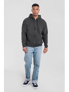 Iconic Premium Hooded Sweat Jacket Mikina s kapucí z těžké bavlny model 22459394 light graphite - Fruit of the Loom