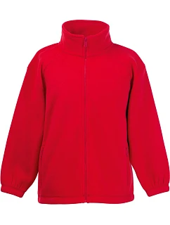 Fruit of the Loom Kids Outdoor Fleece Dětská fleecová bunda 16.2511 red
