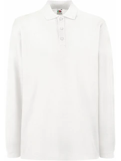Premium Polo LSL Piqué polo s dlouhým rukávem model 22456791 white - Fruit of the Loom
