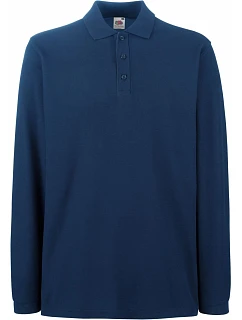 Premium Polo LSL Piqué polo s dlouhým rukávem model 22456833 navy - Fruit of the Loom