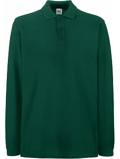 Premium Polo LSL Piqué polo s dlouhým rukávem model 22456812 forest green - Fruit of the Loom