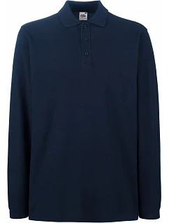 Premium Polo LSL Piqué polo s dlouhým rukávem model 22456839 deep navy - Fruit of the Loom