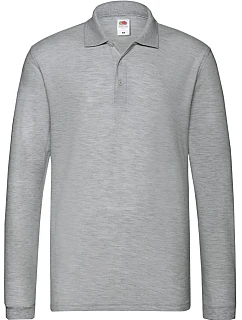 Premium Polo LSL Piqué polo s dlouhým rukávem  heather model 22456805 - Fruit of the Loom