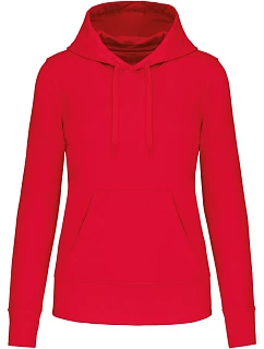 Kariban K 4028 Dámská eco-friendly mikina s kapucí 20.4028 red