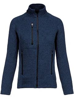 K Dámská melanžová pletená fleecová bunda 20. navy melange model 22423103 - Kariban