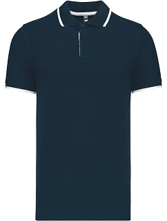 K Pánské kontrastní piqué polo 20.K turquoise model 22507136 - Kariban
