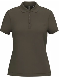 K 255 Dámské piqué polo model 22430800 dark khaki - Kariban