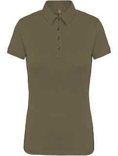 K 263 Dámské žerzejové polo model 22507241 light khaki - Kariban